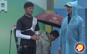 反曲弓男子个人金牌决赛 浙江方哲宇VS云南董泽超